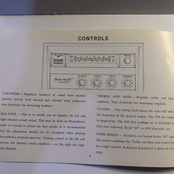 RCA Victor Custom Series Stereo Original Operating Instructions Vintage 60s - Picture 8 of 9